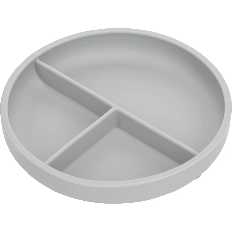 FreeOn FreeOn Πιάτο Σιλικόνης Με Χωρίσματα Gray (80845)