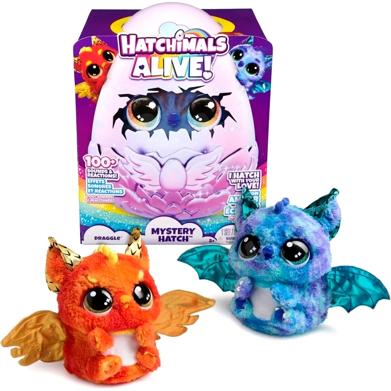 Spin Master Spin Master Hatchimals: Alive Mystery Hatch Draggle Μαγικό Διαδραστικό Αυγό (6069282)
