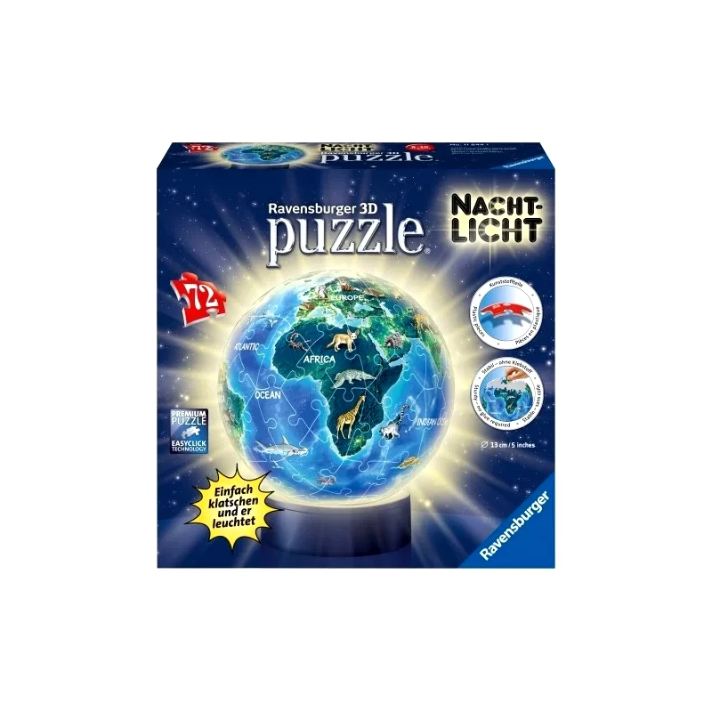 Ravensburger 3D Puzzle Μπαλαλαμπα Τρέλα 72 Τεμ. Υδρόγειος (11844)