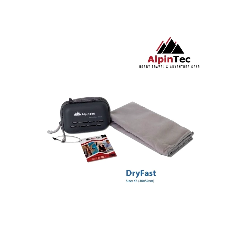 AlpinPro Dryfast Πετσέτα Microfiber XS 50x30cm (Γκρι) (MS-XS-GY)