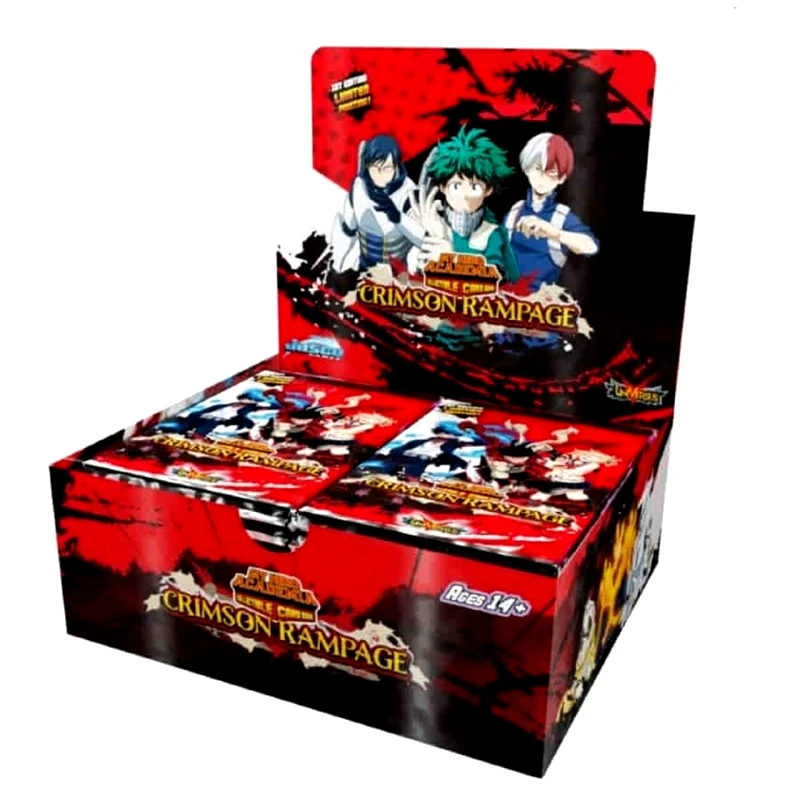 Blackfire My Hero Academia Collectible Card Game- Booster Display Series 02: Crimsonrampage (24 Packs) - En (MHA02B)