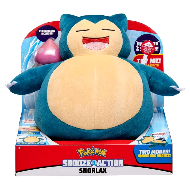 Jazwares Pokemon Λούτρινο Snorlax Με Ήχο Και Φως 25εκ (JW000027)