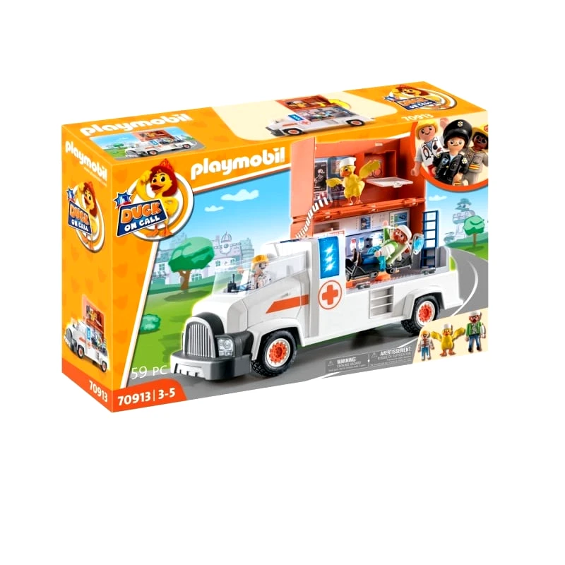 Playmobil DUCK ON CALL - Μεγάλο Όχημα Πρώτων Βοηθειών (70913) φωτογραφία