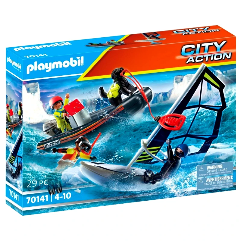 Playmobil Playmobil Διάσωση Ιστιοφόρου Με Φουσκωτό Σκάφος (70141)