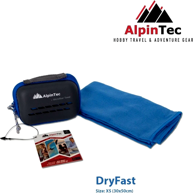 AlpinPro Dryfast Πετσέτα Microfiber 30x50cm Μπλε (MS-XS-BE)