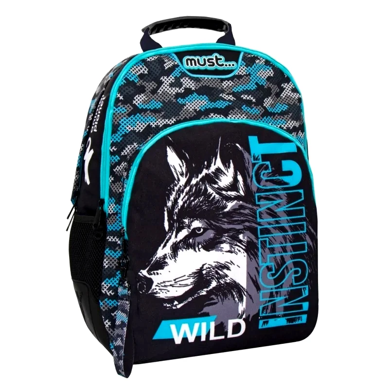 Διακάκης Α.Ε. Τσάντα Πλάτης Animal Planet Wild Instinct Λυκος με 3 Θηκες (000570862)