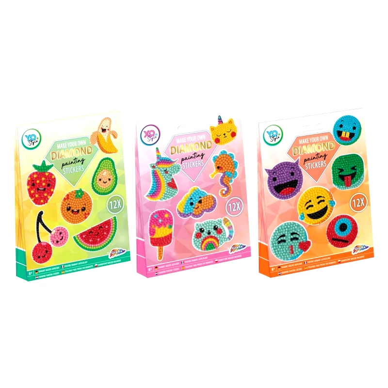 OEM Diamond Painting Stickers 3 Σχέδια - 1 τμχ (260004)