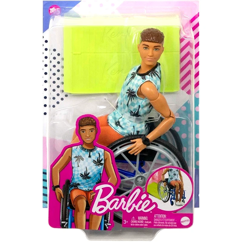 Mattel Barbie Κεν Fashionistas Mε Αναπηρικο Αμαξιδιο - Brunette (HJT59)