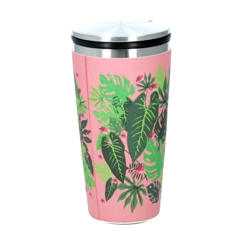 Chic Mic Κουπα Slide 425ml Pink Jungle (BCS115)