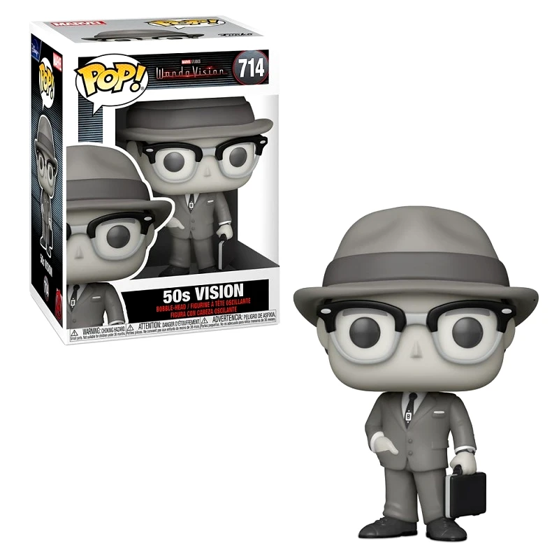 Funko Funko Pop! Marvel Studios: Wandavision - Vision 50s 714 Bobble-Head Vinyl Figure (52043)