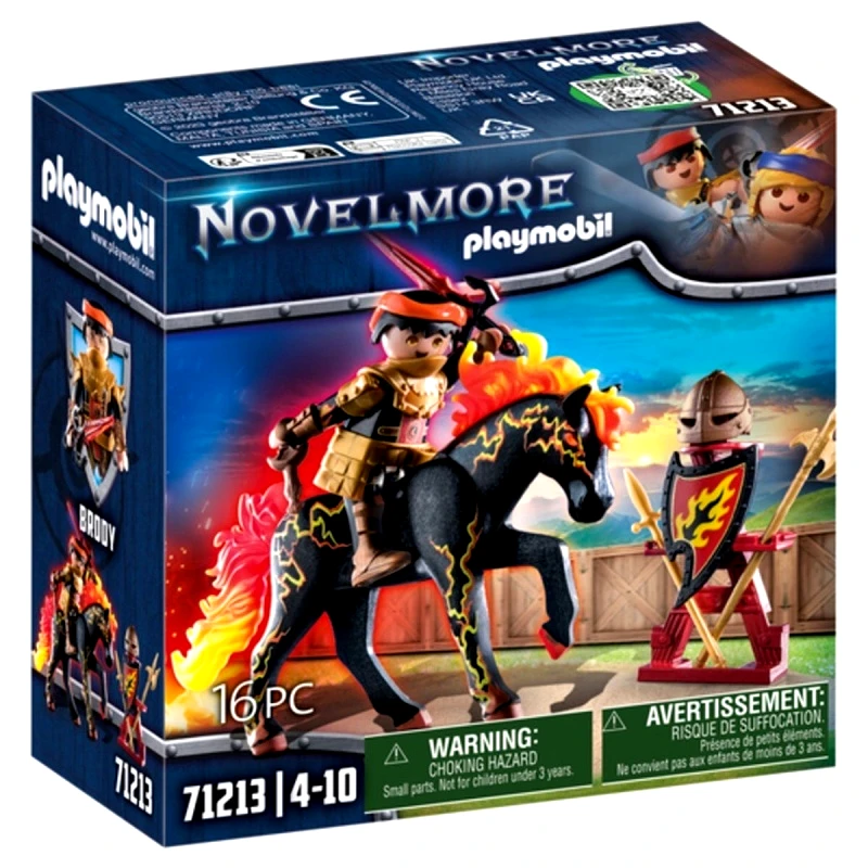 Playmobil Playmobil Burnham Raiders - Ιπποτης Και Αλογο Της Φωτιας (71213)