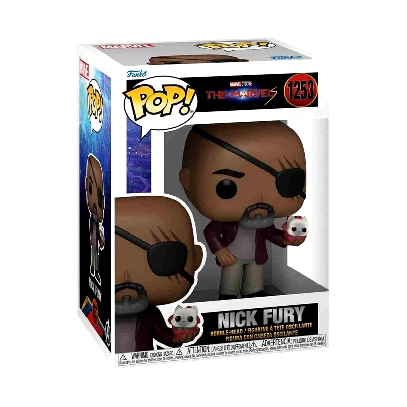 Funko Funko POP! The Marvels: Nick Fury 1253 Bobble-Head Vinyl Figure (67640)