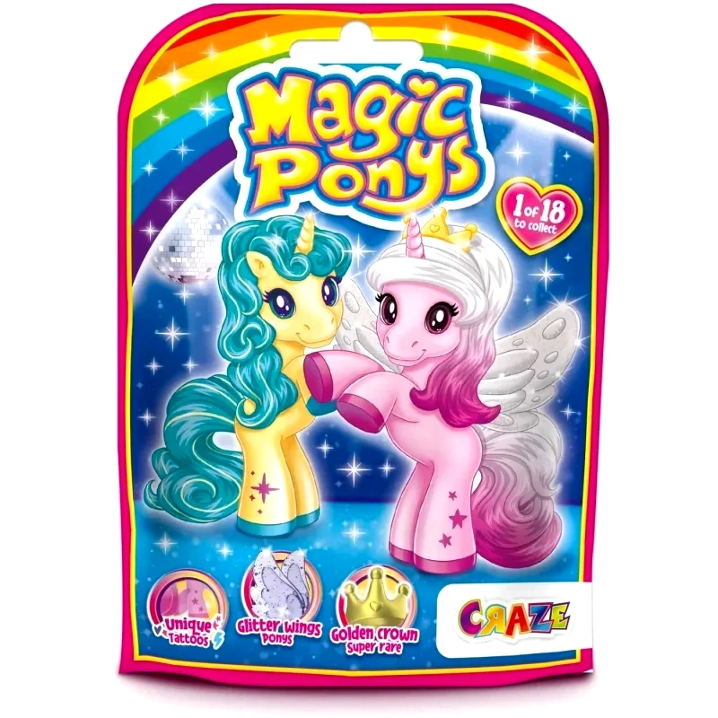 Craze Magic Ponys Σακουλάκι Με Φιγούρα (18 Σχεδια) - 1 τμχ (CRZ44971)