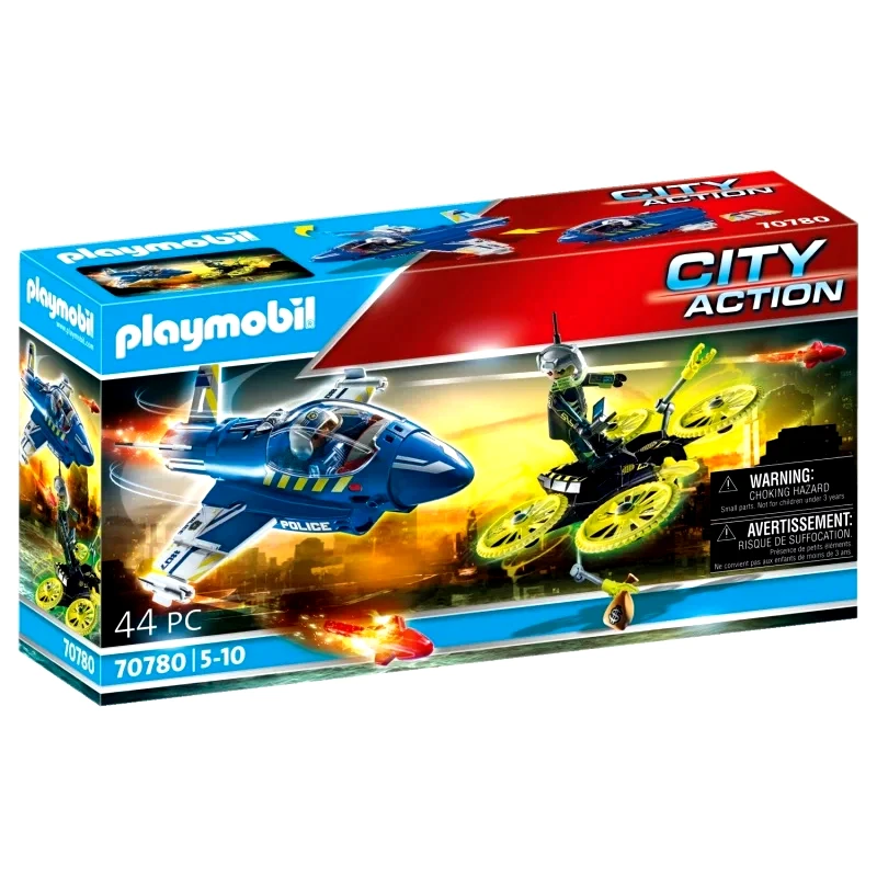 Playmobil Playmobil Καταδίωξη Drone Από Αστυνομικό Τζετ (70780)
