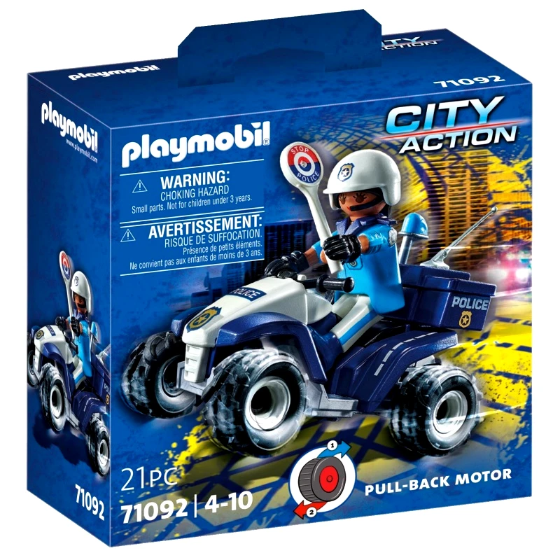Playmobil Playmobil Αστυνομικός με γουρούνα 4x4 (71092)