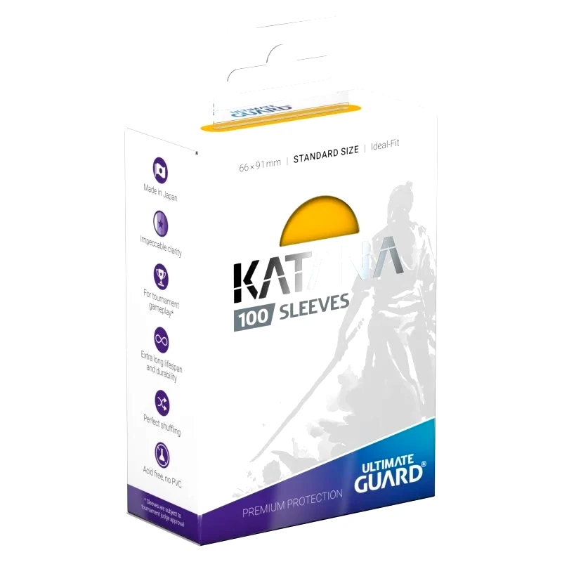 Ultimate Guard Ultimate Guard Katana Sleeves Standard Size Yellow (100) 66 X91Mm (UGD010897)