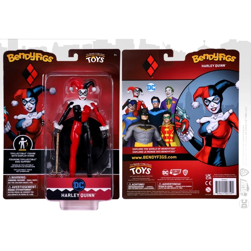 Noble Φιγούρα Harley Quinn Jester Outfit - Bendyfigs -Dc Comics (NN4061)