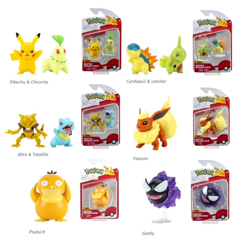 Jazwares Pokemon Φιγούρες W10 - 6 Σχέδια (JW095007-D)