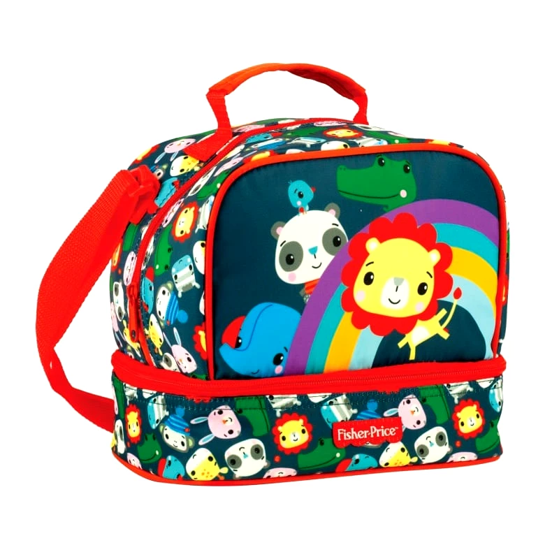 GiM Gim Τσαντακι Φαγητού Οβάλ Happy Lion Fisher Price (349-15220)
