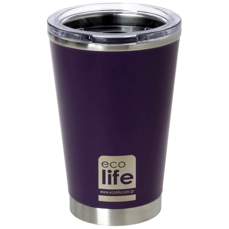 Ecolife Eco Life Coffee Thermos Dark Purple 370Ml (33-BO-4108)