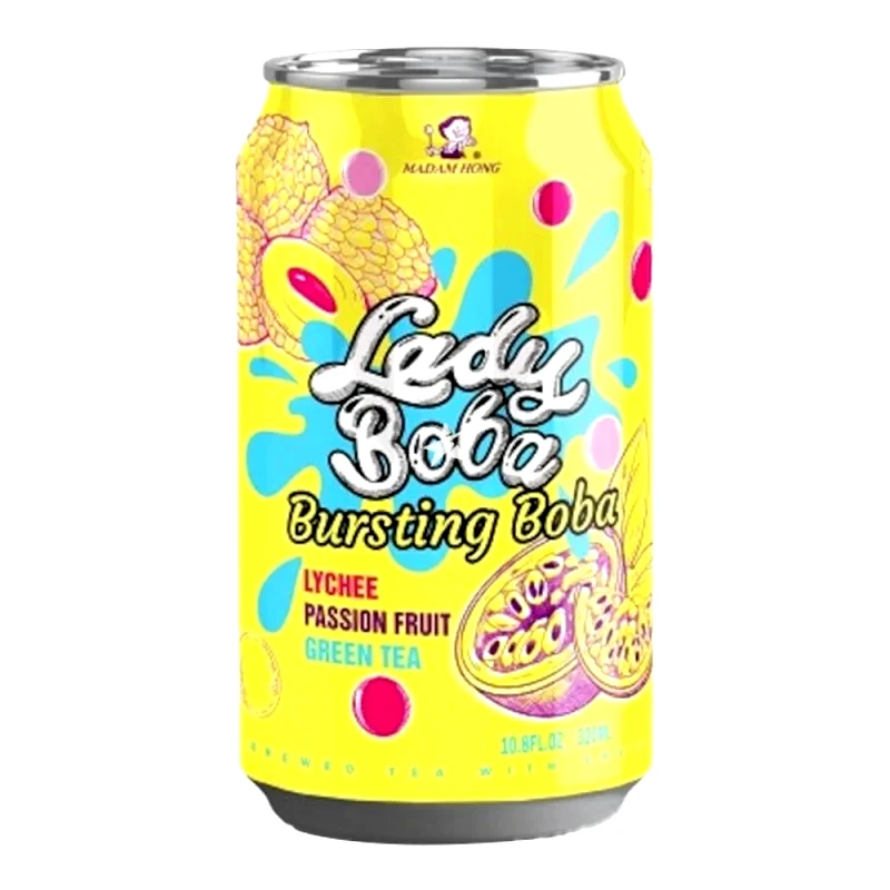 Madam Hong Madam Hong Bubble Tea Passion Fruit & Lychee 320ml (MH239)