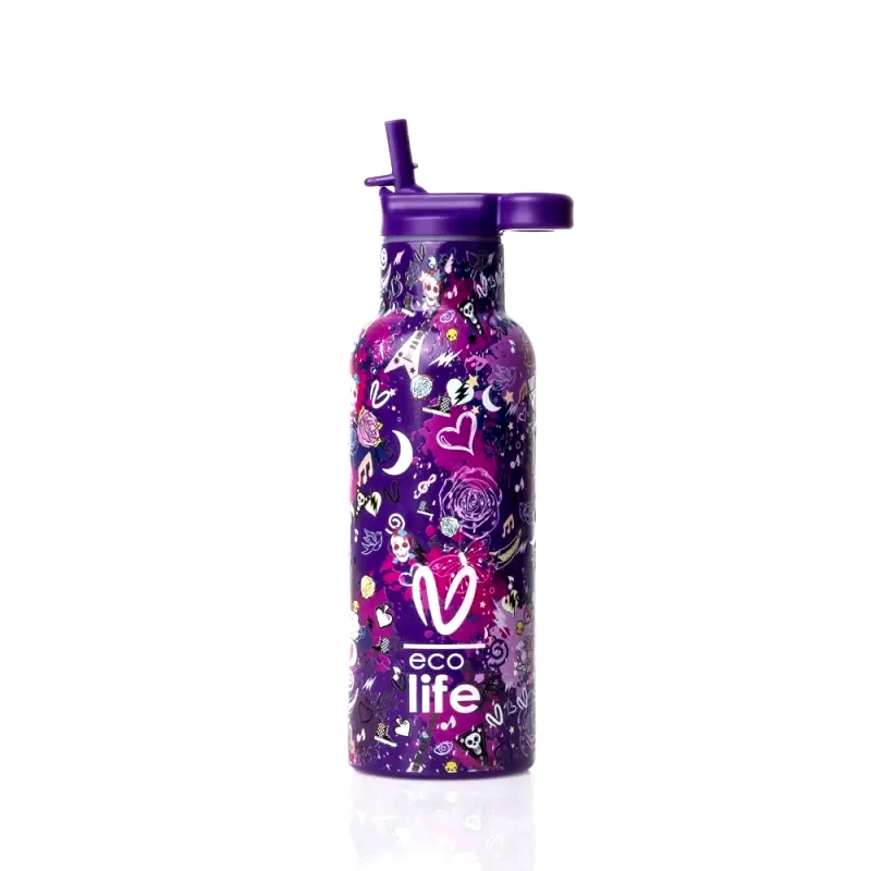 Ecolife Ecolife X Vasiliki Thermos Ανοξείδωτο Παγούρι Θερμός Das 500ml (33-BO-2321)