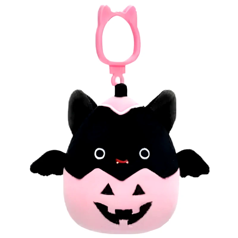Squishmallows Squishmallows Halloween Λούτρινα Μπρελόκ 9Cm Clip-On Emily The Bat Pumpkin (JWSQ0260-2)