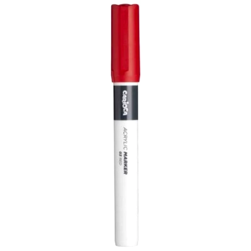 Carioca Carioca Κόκκινος Ακρυλικός Μαρκαδόρος 1Τεμ (C52040-45218/03)