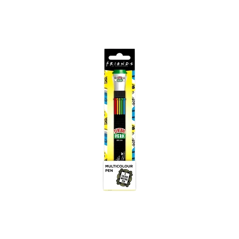 Blue Sky Studios Friends Multi Colour Pen - Coffee Cup Topper (FS149380)