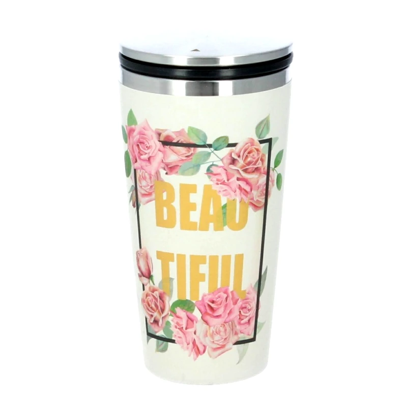 Chic Mic Κουπα Slide 425ml Beautiful Roses - Gold (BCS106)