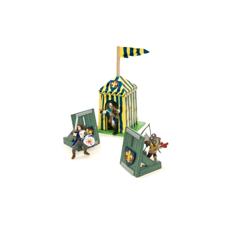 Future Toys Le Toy Van Φρούριο Κιόσκι Μπλε Με Ιππότες (LTVATV359)