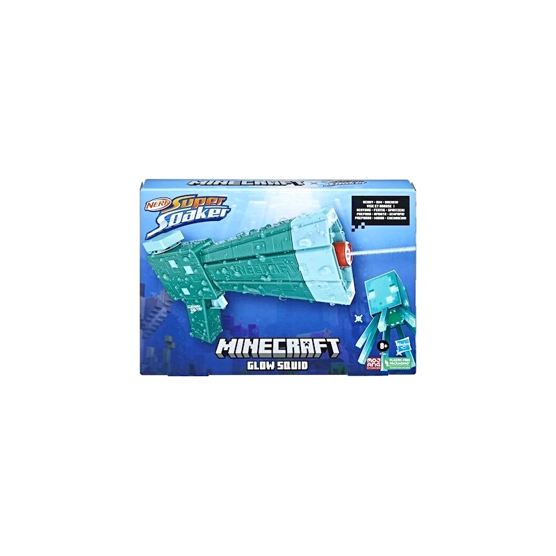 Hasbro Nerf Super Soaker Minecraft Glow Squid (F7600)