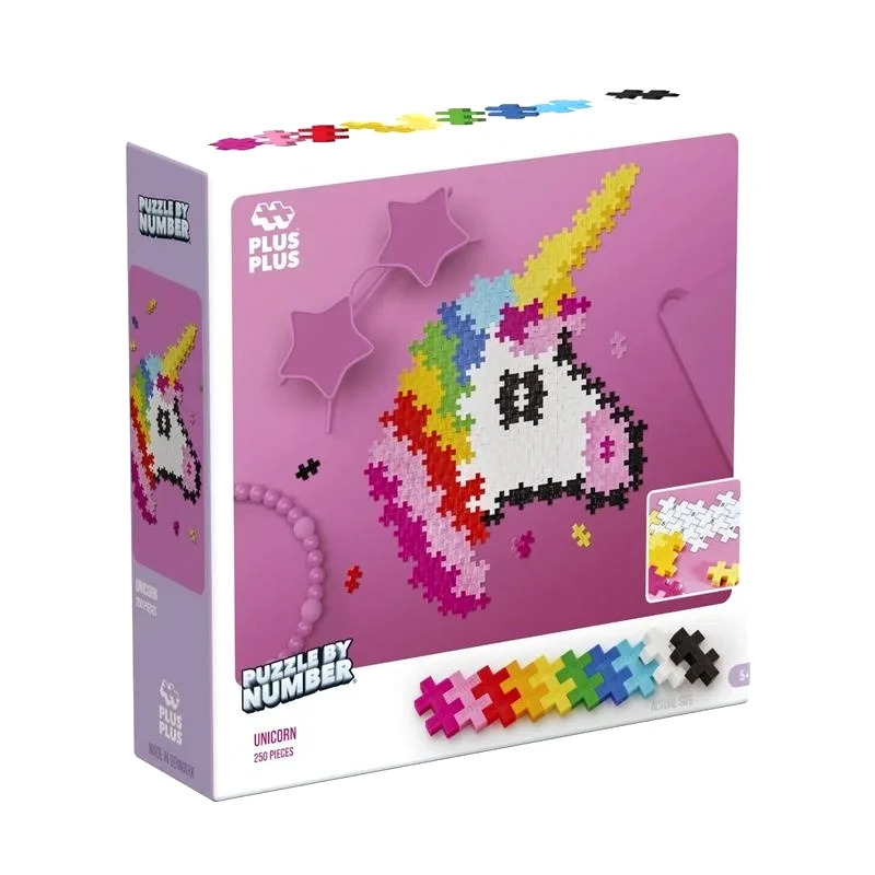 Giochi Preziosi Plus-Plus Τουβλακια Puzzle By Number Μονοκερος (PLS3929)
