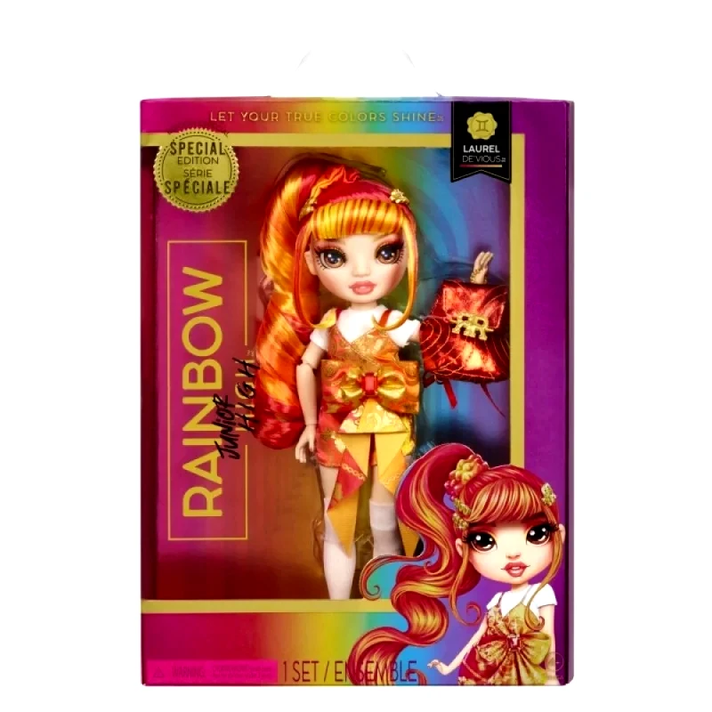 Rainbow High Rainbow High Junior High Κουκλα - Laurel De'Vious Orange (590446EUC)