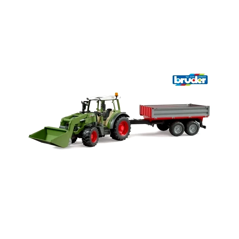 Bruder Bruder Τρακτέρ Fendt Vario 211 Με Φορτωτή & Καρότσα (BR002182)