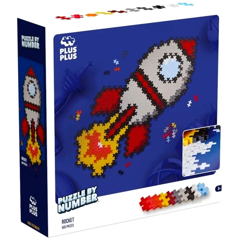 Giochi Preziosi Plus-Plus Τουβλακια Puzzle By Number Πυραυλος (PLS3930)