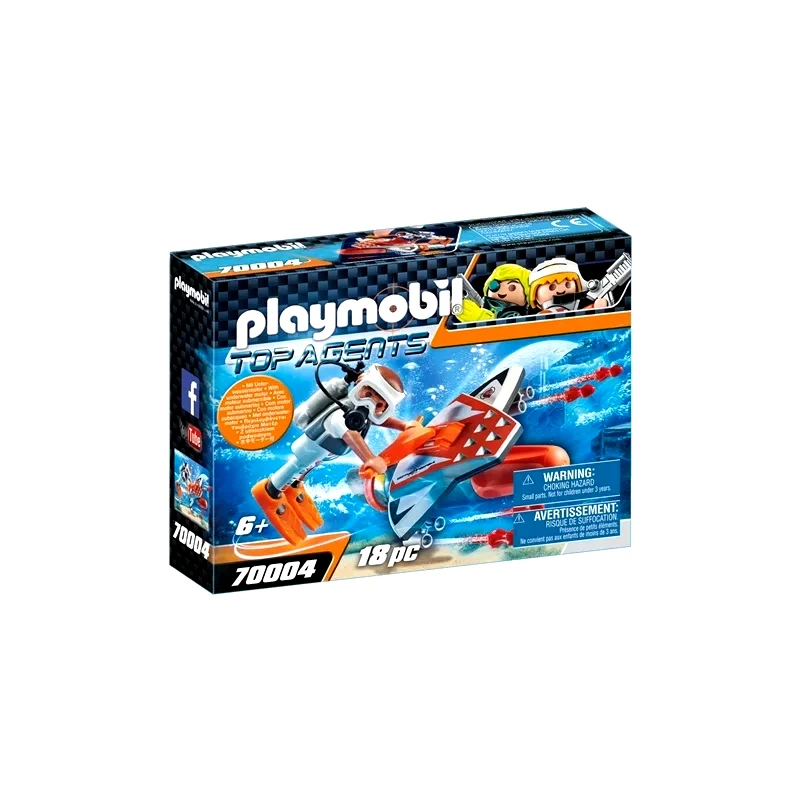 Playmobil Playmobil Υποθαλάσσιο Τζετ Της Spy Team (70004)