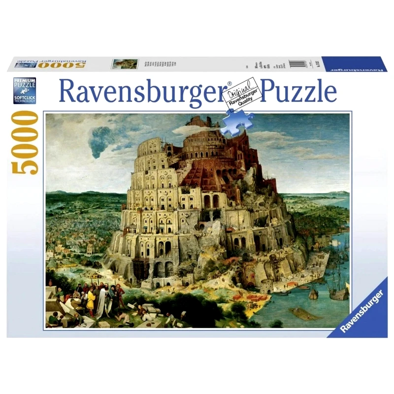 Ravensburger Παζλ 5000 τεμ. Brueghel: Ο Πύργος της Βαβέλ (17423)