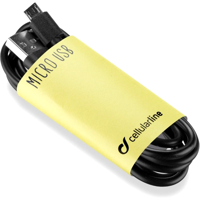 Cellular Line Cellular Line Regular USB 2.0 to micro USB Cable Μαύρο 0.9m (499084)