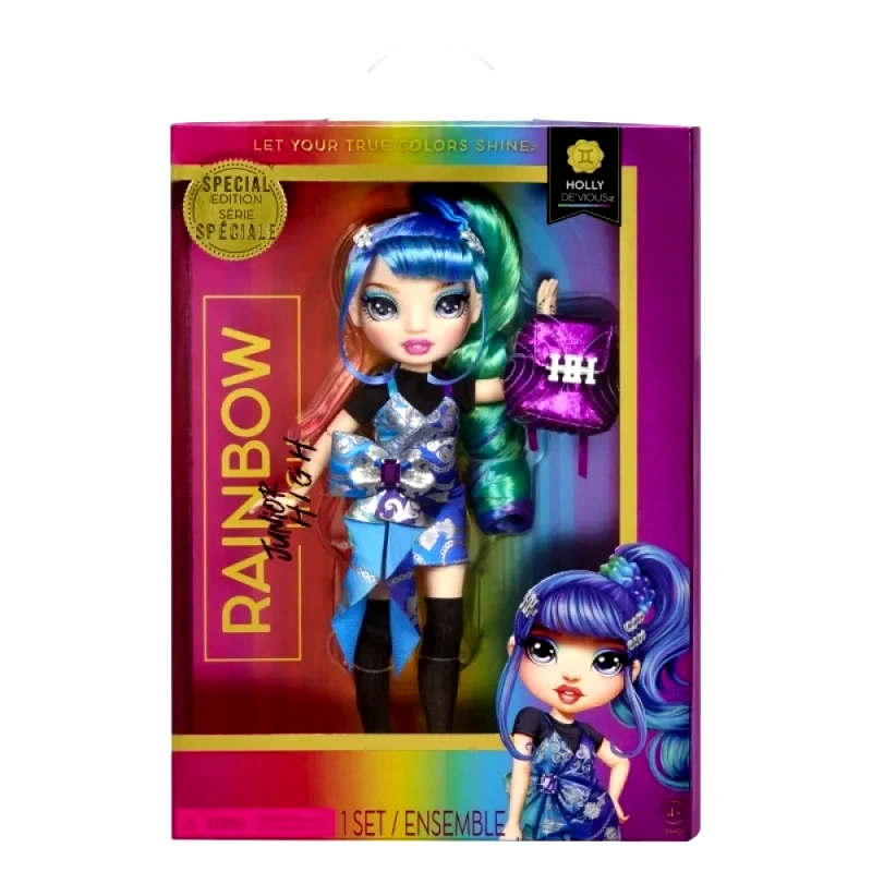 Rainbow High Rainbow High Junior High Κουκλα - Holly De'Vious Blue (590439EUC)