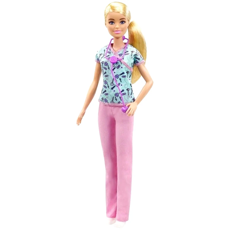 Mattel Barbie Nurse Blonde Κούκλα Νοσοκόμα (GTW39)