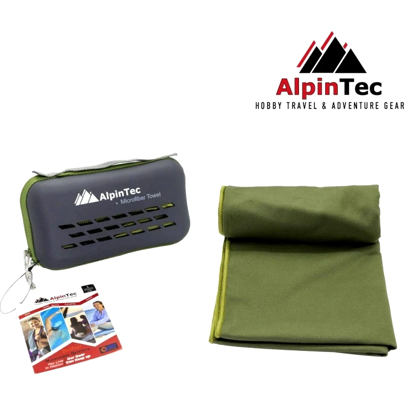 AlpinPro DryFast Πετσέτα Σώματος Microfiber Army 150x75cm (MS-XL-DG)