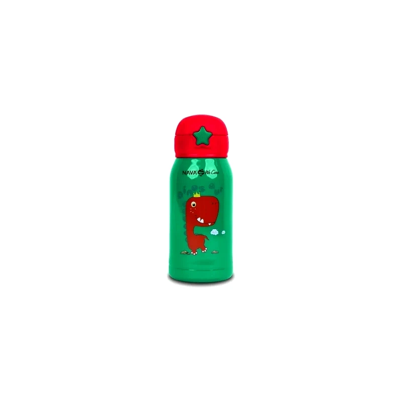 Nava Θερμός Μπουκάλι Ανοξείδωτο "We Care" Πράσινο 500ml (10-001-003)