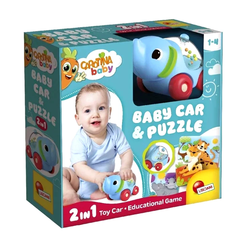 Real Fun Toys Carotina Baby Ελεφαντάκι Όχημα & Παζλ 2 σε1 (0.102280)