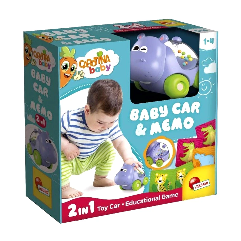 Real Fun Toys Carotina Baby Ιπποπόταμος Όχημα & Μνήμη 2 σε1 (10.102273)