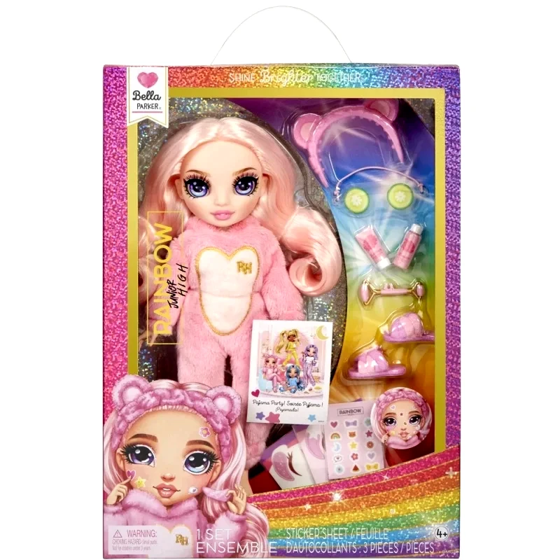 Rainbow High Rainbow High Junior High Pj Party Κούκλα Bella (Pink) (503675-EUC)