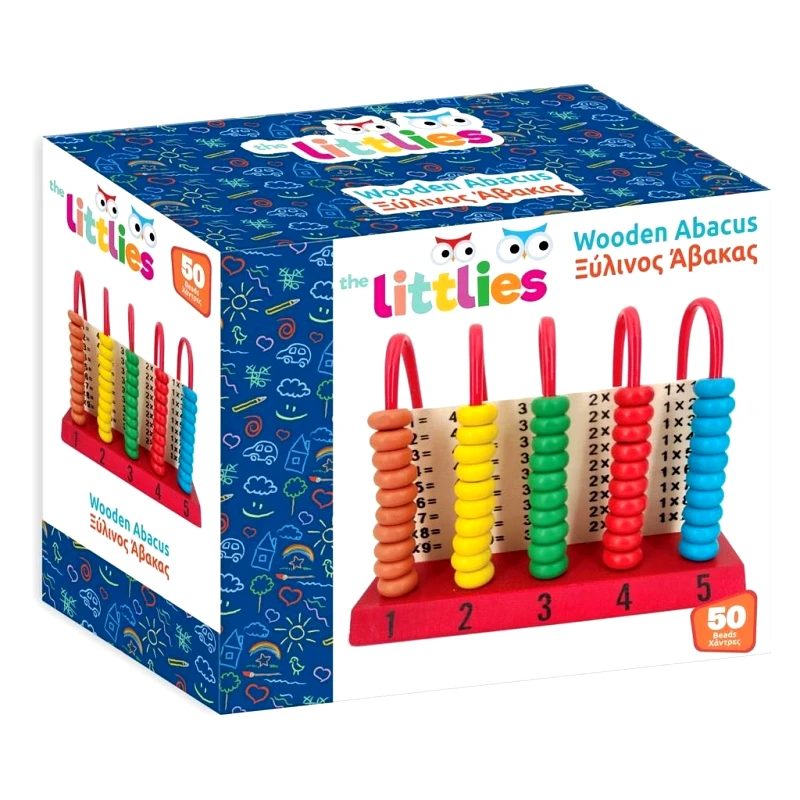 Διακάκης Α.Ε. Άβακας Ξύλινος Με 50 Χάντρες The Littlies (000038425)