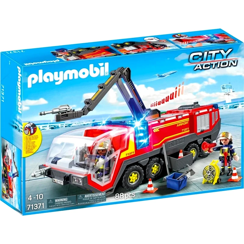 Playmobil Playmobil Πυροσβεστικό Όχημα Με Φώτα, Ήχο Και Κανόνι (71371)