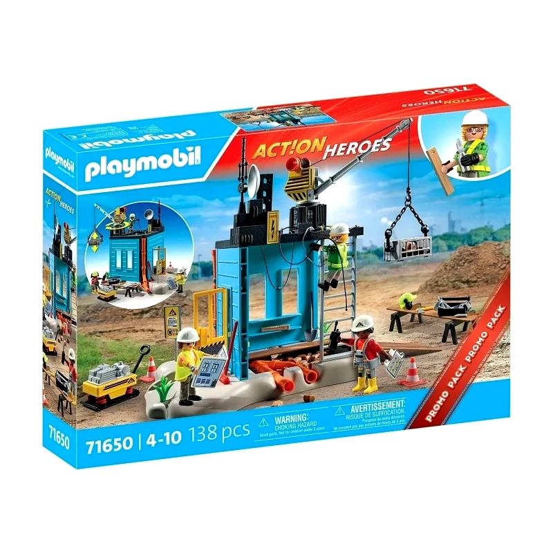 Playmobil Playmobil Action Heroes: Εργοτάξιο (71650)