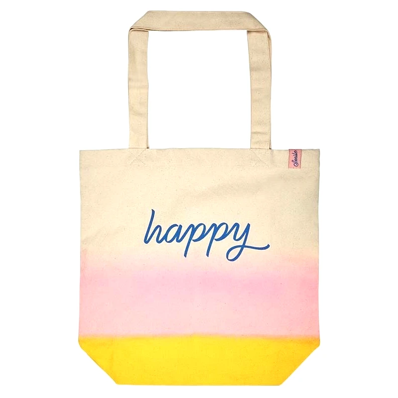 OEM Τσάντα Shopper Υφασμάτινη Bio - Happy (M80367)